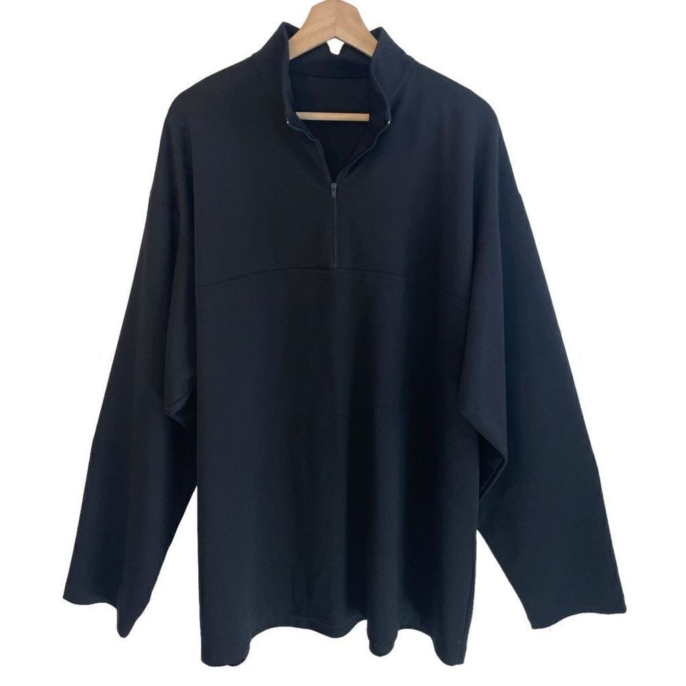 Handmade Black 3/4 Zip